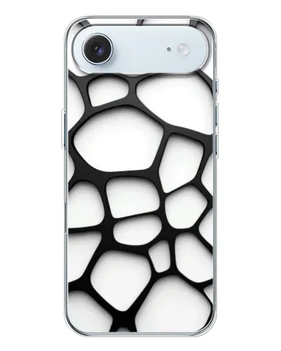 Чехол для iPhone 17 Air с картинкой «Белая объемная сетка» Чехол для iPhone 17 Air с картинкой «Белая объемная сетка»