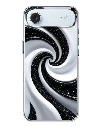Чехол для iPhone 17 Air с картинкой «Черно-белая спираль» Чехол для iPhone 17 Air с картинкой «Черно-белая спираль»