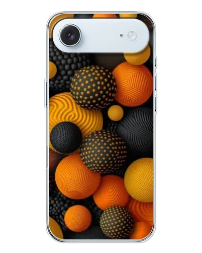 Чехол для iPhone 17 Air с картинкой «Объемные оранжевые сферы» Чехол для iPhone 17 Air с картинкой «Объемные оранжевые сферы»