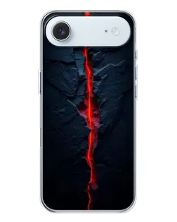 Чехол для iPhone 17 Air с картинкой «Kрасная лавовая трещина»