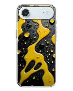Чехол для iPhone 17 Air с картинкой «Жидкое желтое золото»