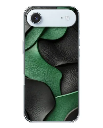 Чехол для iPhone 17 Air с картинкой «Зеленые кожаные волны» Чехол для iPhone 17 Air с картинкой «Зеленые кожаные волны»