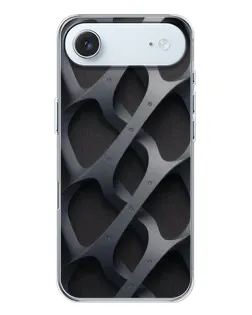 Чехол для iPhone 17 Air с картинкой «Объемное серое плетение»