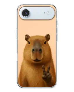 Чехол для iPhone 17 Air с картинкой «Капибара виктория»
