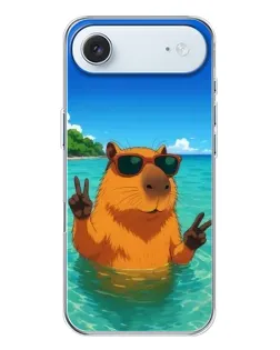 Чехол для iPhone 17 Air с картинкой «Морская капибара»