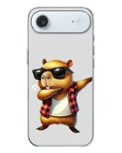 Чехол для iPhone 17 Air с картинкой «Капибара рэпер даб»