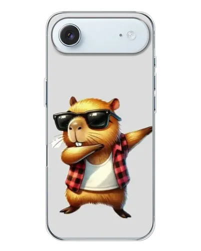 Чехол для iPhone 17 Air с картинкой «Капибара рэпер даб» Чехол для iPhone 17 Air с картинкой «Капибара рэпер даб»