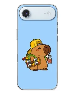 Чехол для iPhone 17 Air с картинкой «Капибара на скейте»