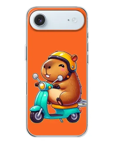 Чехол для iPhone 17 Air с картинкой «Капибара на скутере» Чехол для iPhone 17 Air с картинкой «Капибара на скутере»