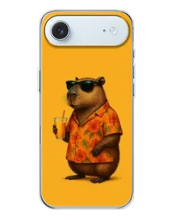 Чехол для iPhone 17 Air с картинкой «Капибара на отдыхе»