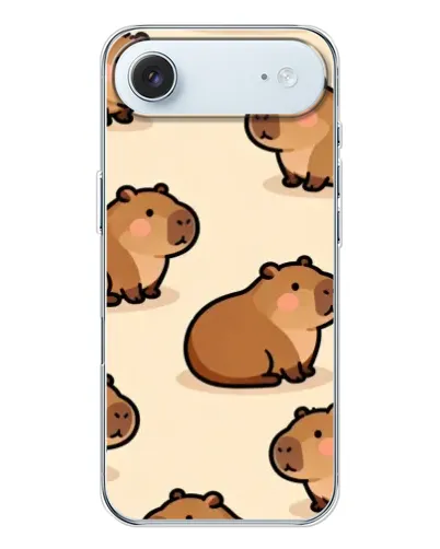 Чехол для iPhone 17 Air с картинкой «Паттерн милых капибар» Чехол для iPhone 17 Air с картинкой «Паттерн милых капибар»
