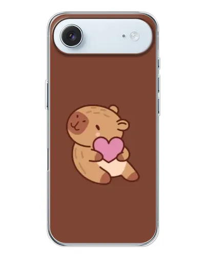 Чехол для iPhone 17 Air с картинкой «Капибара с сердцем» Чехол для iPhone 17 Air с картинкой «Капибара с сердцем»