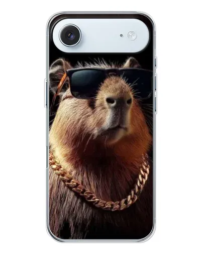 Чехол для iPhone 17 Air с картинкой «Капибара золотая цепь» Чехол для iPhone 17 Air с картинкой «Капибара золотая цепь»