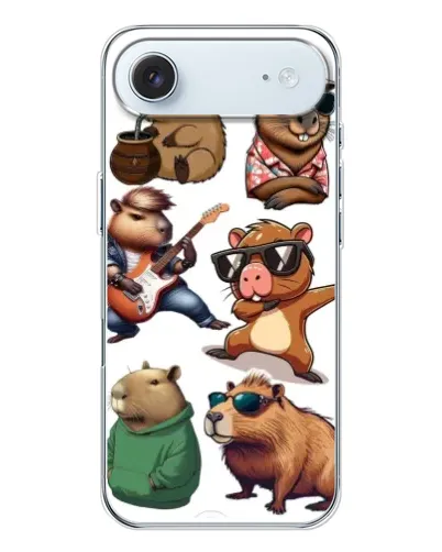 Чехол для iPhone 17 Air с картинкой «Крутые капибары музыканты» Чехол для iPhone 17 Air с картинкой «Крутые капибары музыканты»