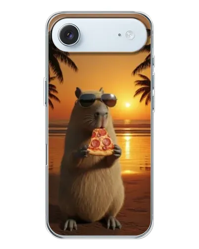 Чехол для iPhone 17 Air с картинкой «Капибара с пиццей» Чехол для iPhone 17 Air с картинкой «Капибара с пиццей»