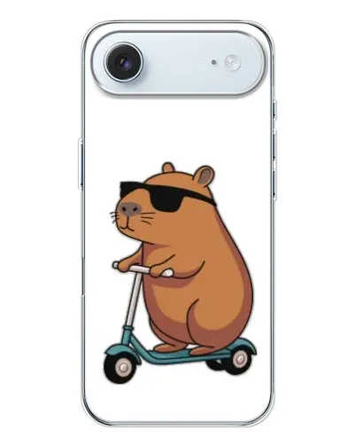 Чехол для iPhone 17 Air с картинкой «Капибара на самокате» Чехол для iPhone 17 Air с картинкой «Капибара на самокате»