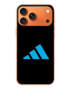 Чехол для iPhone 17 Pro Max с картинкой «Adidas Cyan Logo»