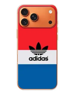 Чехол для iPhone 17 Pro Max с картинкой «Ретро блоки Adidas»