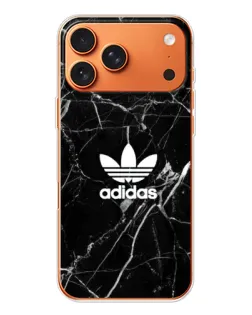 Чехол для iPhone 17 Pro Max с картинкой «Белый мрамор Adidas»