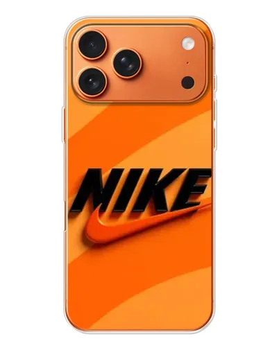 Чехол для iPhone 17 Pro Max с картинкой «Оранжевый драйв Nike»