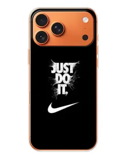 Чехол для iPhone 17 Pro Max с картинкой «Текстовый принт Nike»