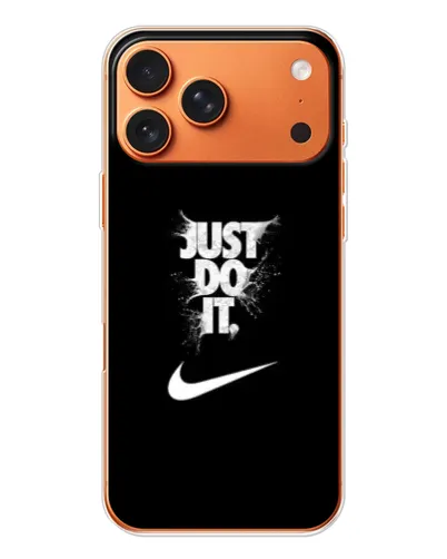 Чехол для iPhone 17 Pro Max с картинкой «Текстовый принт Nike»