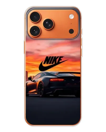Чехол для iPhone 17 Pro Max с картинкой «Nike и суперкар»