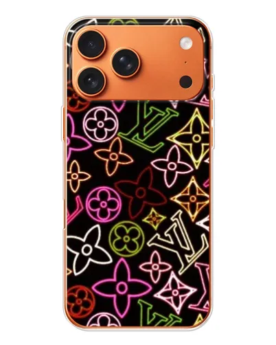 Чехол для iPhone 17 Pro Max с картинкой «Неоновый микс Nike»