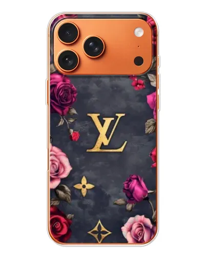 Чехол для iPhone 17 Pro Max с картинкой «Цветочный Louis Vuitton»