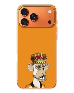 Чехол для iPhone 17 Pro Max с картинкой «Золотая обезьяна Bored Ape»
