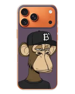 Чехол для iPhone 17 Pro Max с картинкой «Bored Ape в кепке»