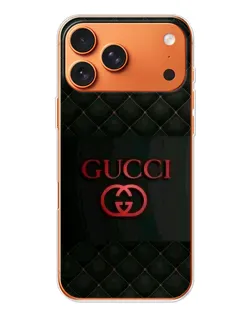 Чехол для iPhone 17 Pro Max с картинкой «Gucci — стеганый черный»