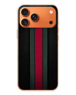 Чехол для iPhone 17 Pro Max с картинкой «Gucci — неоновая линия»