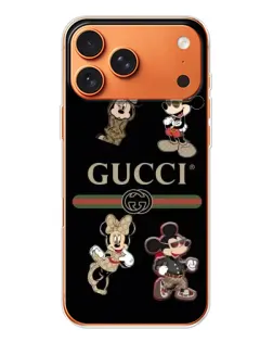 Чохол для iPhone 17 Pro Max з картинкою «Gucci — герої Disney та монограма»