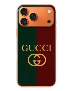 Чохол для iPhone 17 Pro Max з картинкою «Gucci — темно-зелений градієнт»