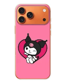 Чехол для iPhone 17 Pro Max с картинкой «Kuromi — любовь в сердце»