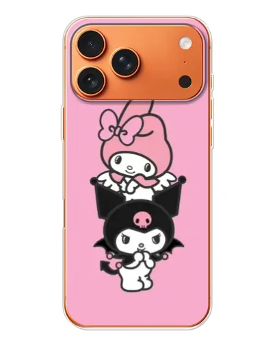 Чехол для iPhone 17 Pro Max с картинкой «My Melody и Kuromi»