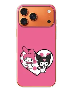 Чехол для iPhone 17 Pro Max с картинкой «Kuromi и My Melody»