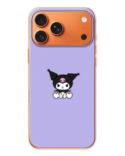 Чехол для iPhone 17 Pro Max с картинкой «Kuromi — фиолетовый минимализм»