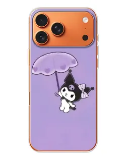 Чехол для iPhone 17 Pro Max с картинкой «Kuromi с зонтиком»
