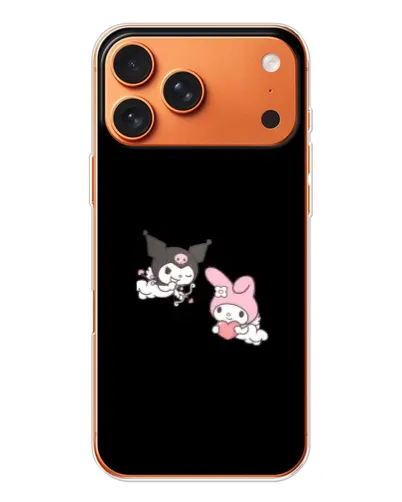 Чехол для iPhone 17 Pro Max с картинкой «My Melody и Kuromi»