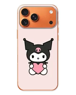 Чехол для iPhone 17 Pro Max с картинкой «Kuromi и сердце»