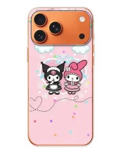 Чехол для iPhone 17 Pro Max с картинкой «My Melody и Kuromi»