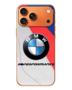 Чехол для iPhone 17 Pro Max с картинкой «BMW Performance стиль»