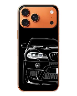 Чехол для iPhone 17 Pro Max с картинкой «Темный силуэт BMW»