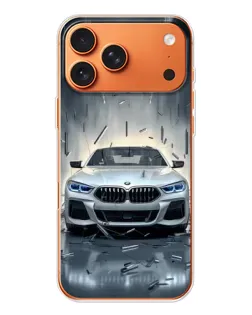 Чехол для iPhone 17 Pro Max с картинкой «BMW в свете фар»