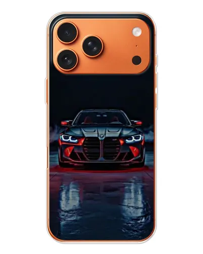 Чехол для iPhone 17 Pro Max с картинкой «BMW на мокрой дороге»
