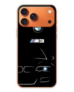 Чехол для iPhone 17 Pro Max с картинкой «Минималистичный принт BMW M3»
