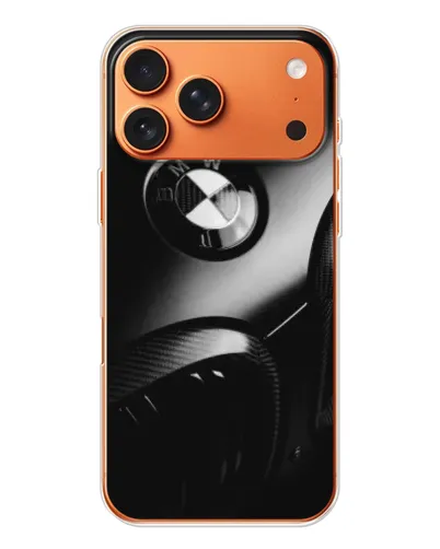 Чехол для iPhone 17 Pro Max с картинкой «Эмблема BMW — макро»