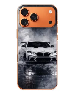 Чехол для iPhone 17 Pro Max с картинкой «BMW сквозь туман»